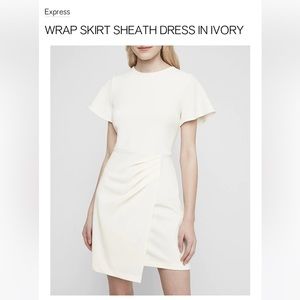 Ivory wrap dress